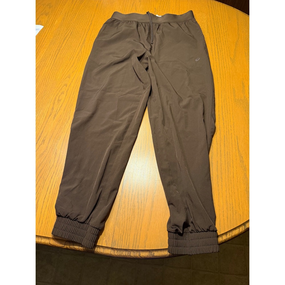 Women's medium asics joggers brown. Workout and athletic gear